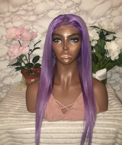 Lavender Lace Closure Wig
