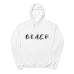 B.L.A.C.K WHITE FLEECE HOODIE