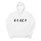 B.L.A.C.K WHITE FLEECE HOODIE